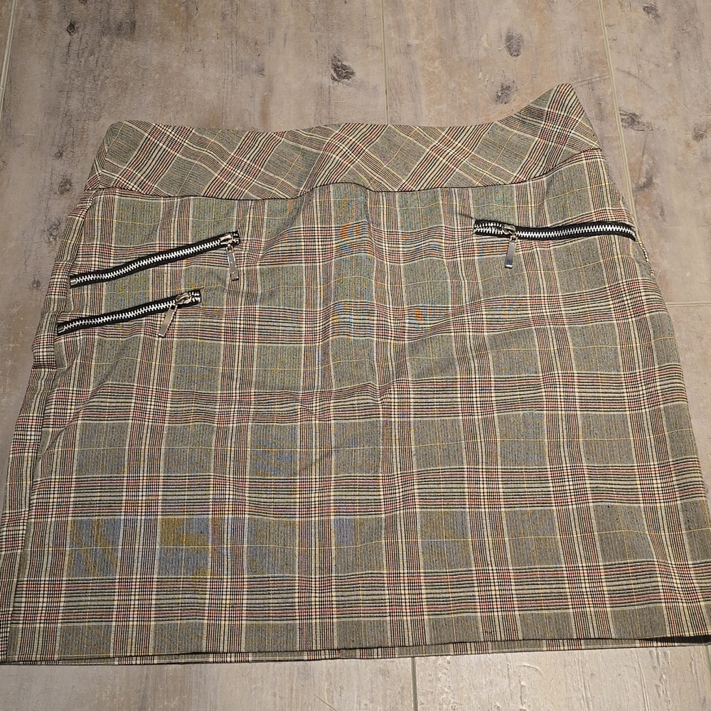 Charlotte Russe Y2k Red and Black Plaid Skirt